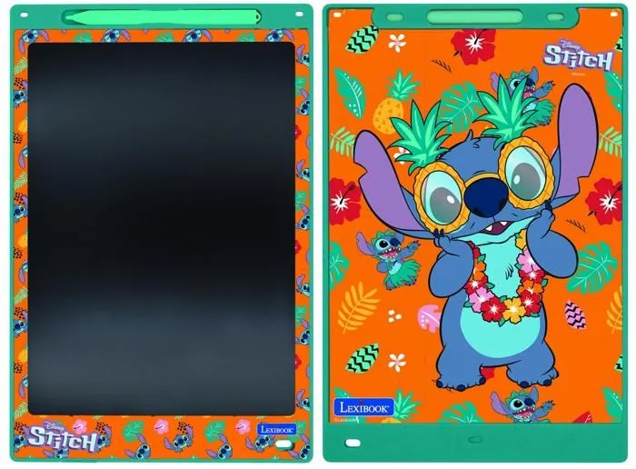 Tablette à Dessins - Stitch - 28cm - Écran sensible à la pression - Pochoirs inclus - Économie de papier-0