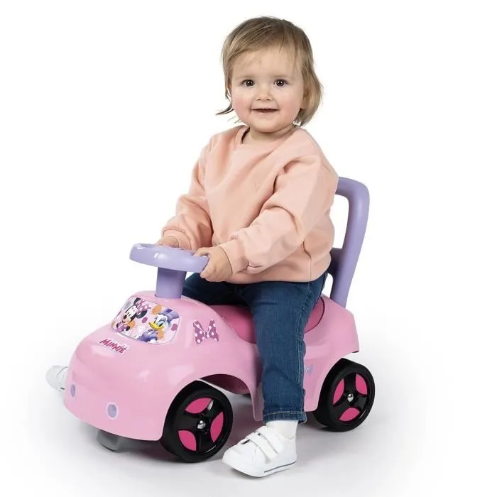 Smoby - Porteur auto enfant 2 en 1 - Minnie - Coffre sous la selle - Dès 10 mois - Fabrication française-3