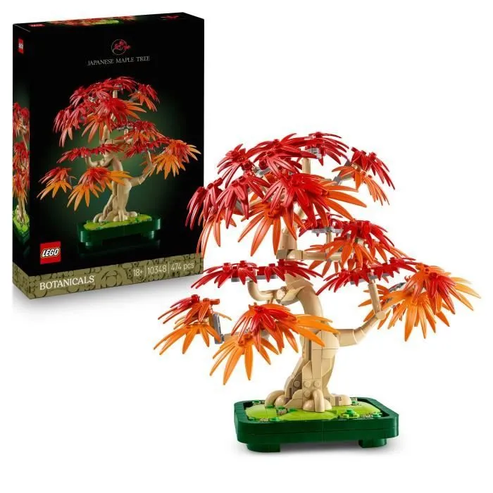 LEGO Botanicals 10348 Bonsaï d’Érable Rouge du Japon - Kit de Construction pour Adulte-0