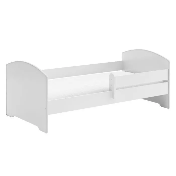 Lit enfant 160x80 cm +SOMMIER+MATELAS avec BARRIERE DE SECURITE-4