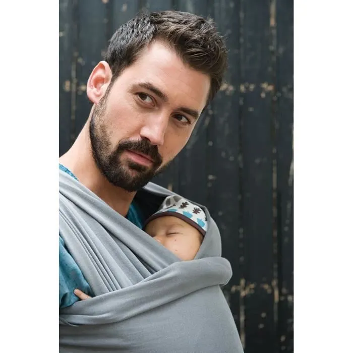 Écharpe De Portage - Babylonia Baby Carriers - Modèle TRICOT-SLEN - 100% Coton Organique - 500 cm - Bleu Jeans-3