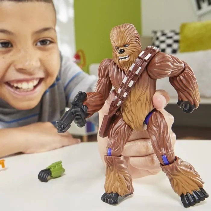 MixMashers Chewbacca, figurine 12 cm personnalisable à mélanger et combiner avec accessoires, Star Wars, dès 4 ans-2