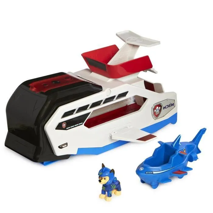 Patrouilleur des mers Aqua Pups - La Pat' Patrouille - PAW PATROL - Lanceur de véhicules - Dès 3 ans-4