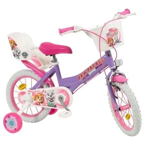 Vélo 14'' - TOIMSA - Paw Patrol - Fille - Rose - 3 à 6 ans-0
