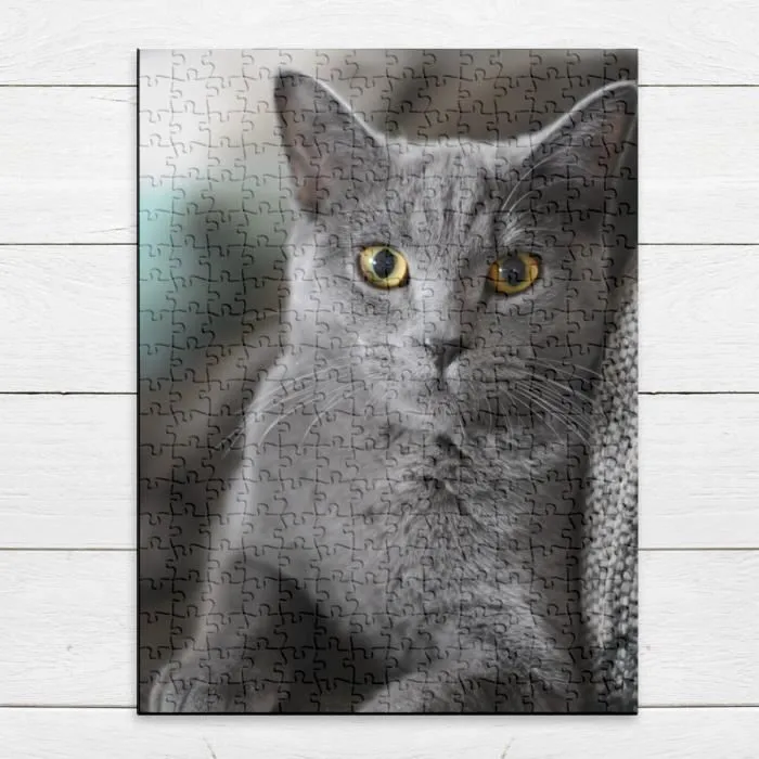 Puzzle Classique - FABULOUS - Chat Gris Russian Blue - 280 Pièces - Adulte - Intérieur-3