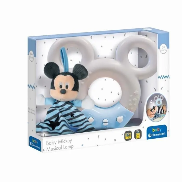 Projecteur interactif Baby Mickey - Clementoni - Sons blancs et musique classique - Garantie 2 ans-1