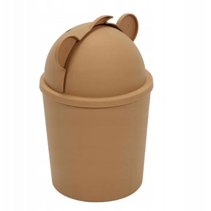 Poubelle a couches - seau a couches - filet a couche Proworld Petite poubelle en forme d'ourson pour chambre d'enfant, 1,5 l-3