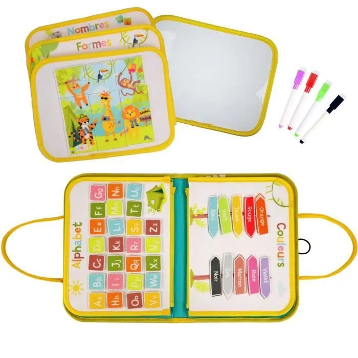 Pochette d'Activitées - Montessori - JADE - Jeu Educatif - Voyage - Sensoriel - Jeu Pour Enfant - Design Français-0