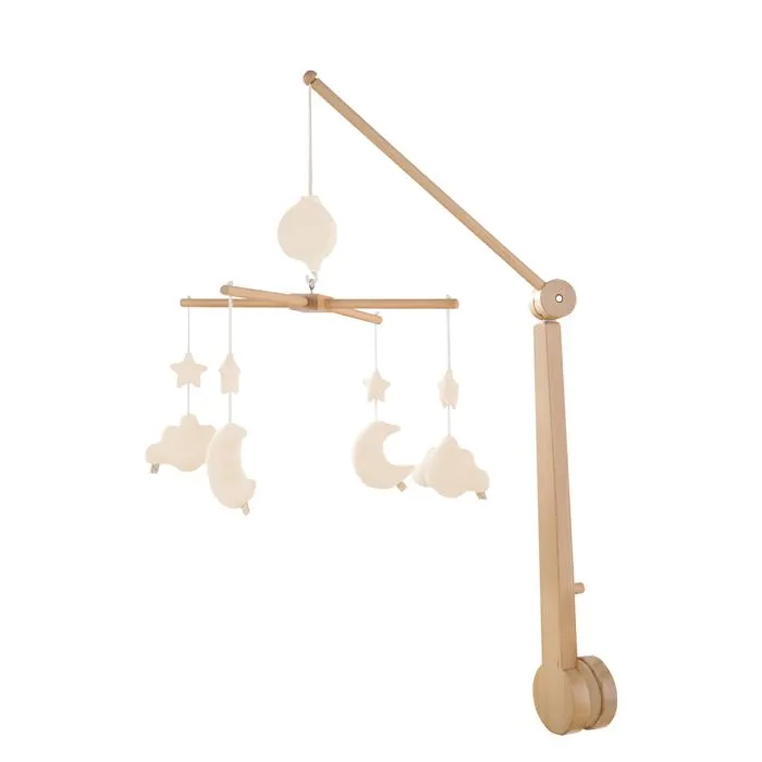 Mobile musical bébé en bois av-0