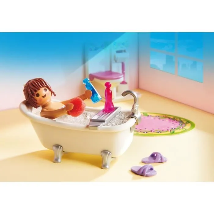 PLAYMOBIL - La Maison Traditionnelle - Salle de Bain et Baignoire-4