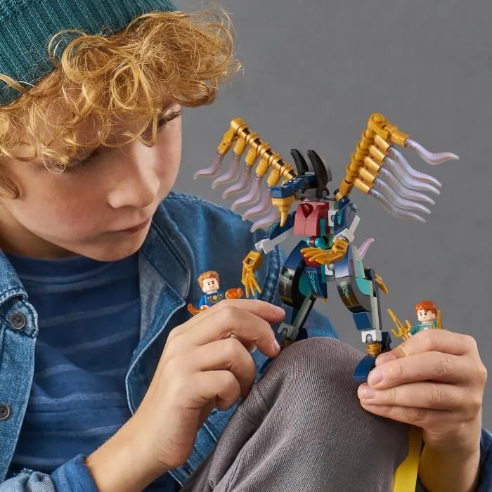LEGO® 76145 Marvel L’Attaque Aérienne des Éternels, Jouet de Construction pour Enfants de 7 Ans avec Figurines Déviants-4