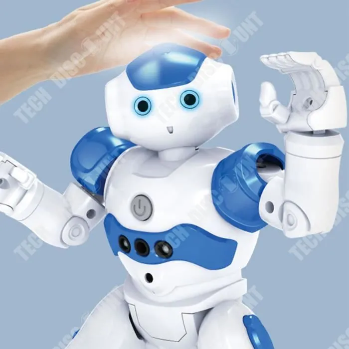 TD® Robot intelligent télécommandé pour enfants Détection de gestes mode de programmation Télécommande infrarouge chante et danse-3