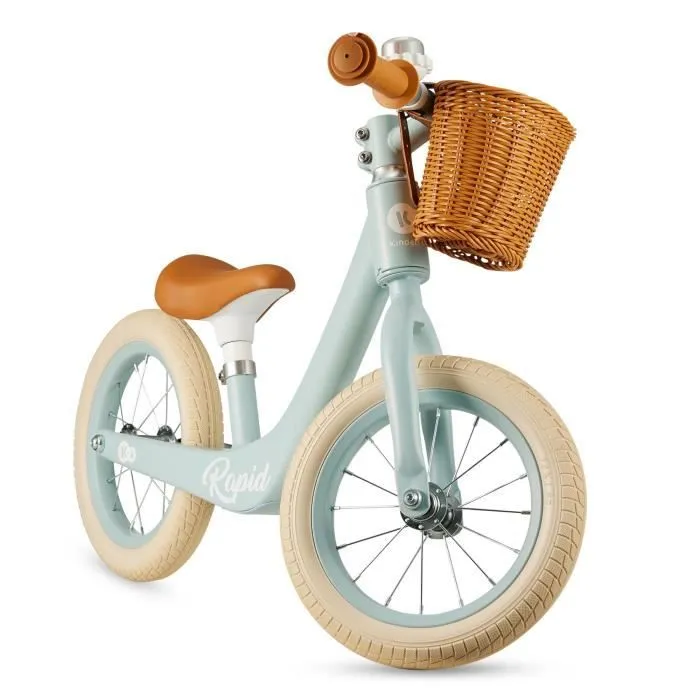 Kinderkraft Draisienne rétro RAPID 2 avec accessoires Bleu-2