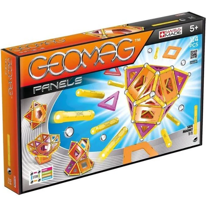 GEOMAG PANELS Jeu de Construction Magnétique 114pcs-0