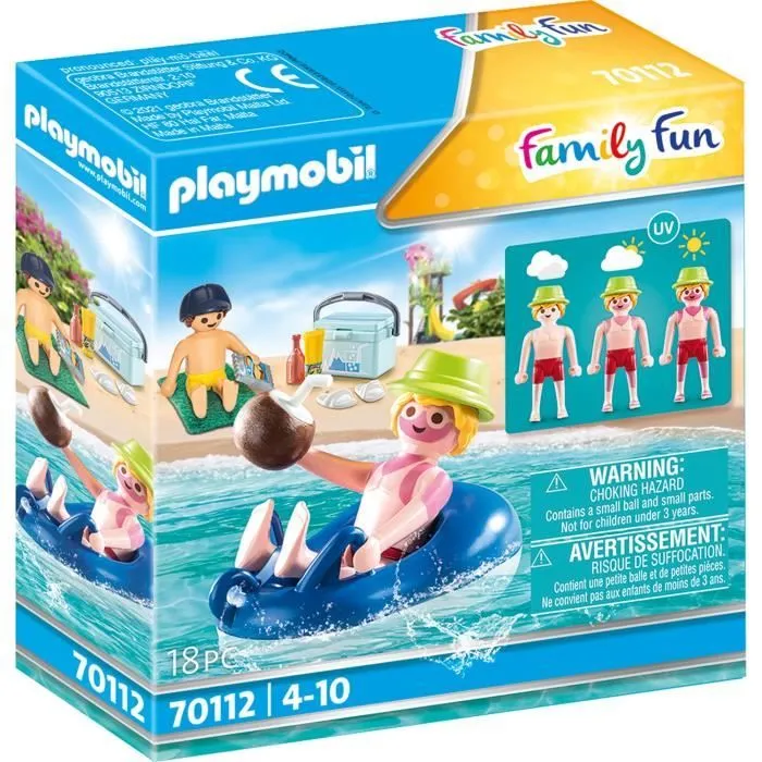 Family Fun Vacancier avec coups de soleil et bouée-0