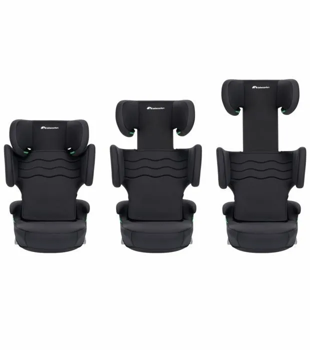 BEBECONFORT Siège auto réhausseur i-Size Hera i-Fix,ISOFIX, Groupe 2/3, 3,5 à 12 ans, Mineral Black-1