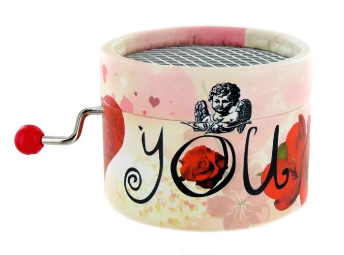 Boîte à musique - LUTECE CREATIONS - Hymne à l'amour - 18 notes - Rose-1