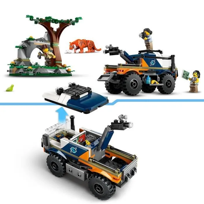 LEGO® City 60426 Le camion tout-terrain de l’explorateur de la jungle, jouet enfant 6 ans-2
