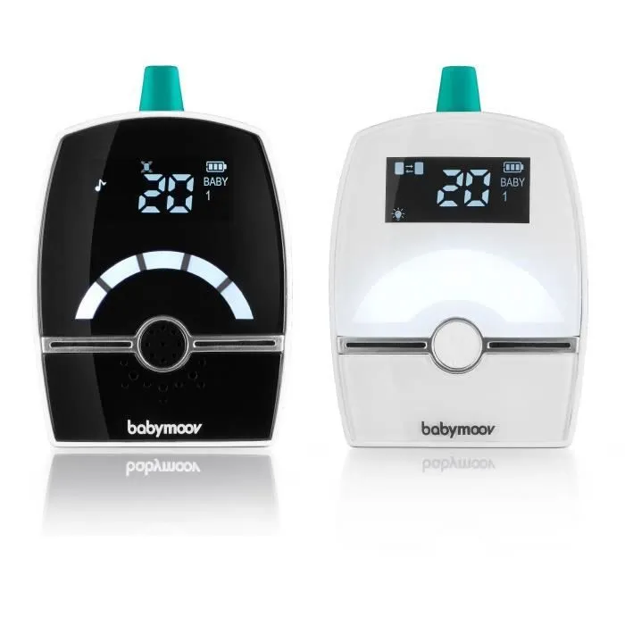 Babymoov Babyphone Audio pour bébé Premium Care , Basse puissance d'émission d'ondes, Veilleuse, Berceuses, Talkie-Walkie-0