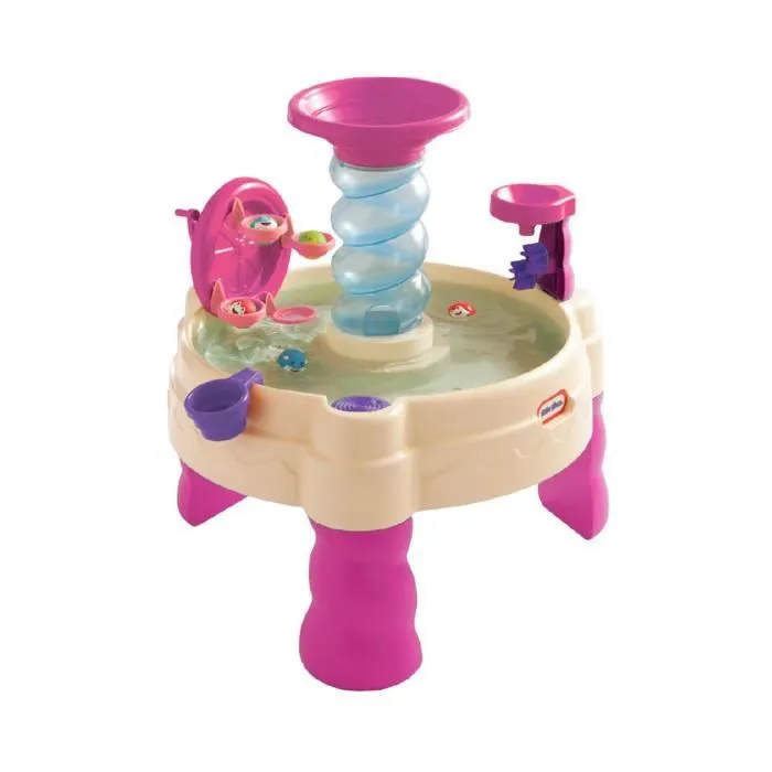 Little Tikes - Table de Jeux d'Eau Rose - Tornades Folles-0