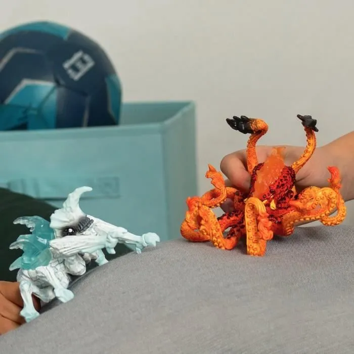 Figurines Duo Pieuvre de Lave vs Insecte de Glace, SCHLEICH 70826 Eldrador Creatures, Pour enfant dès 6 ans-3