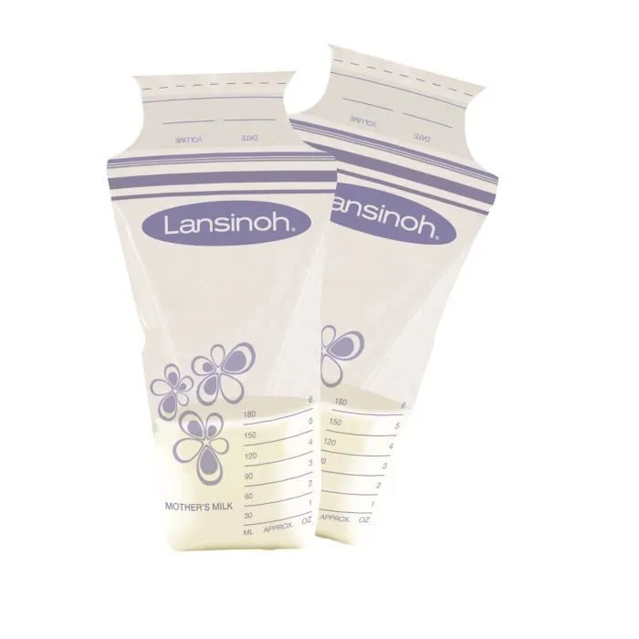 LANSINOH Lot de 25 Sachets de conservation du lait maternel-1