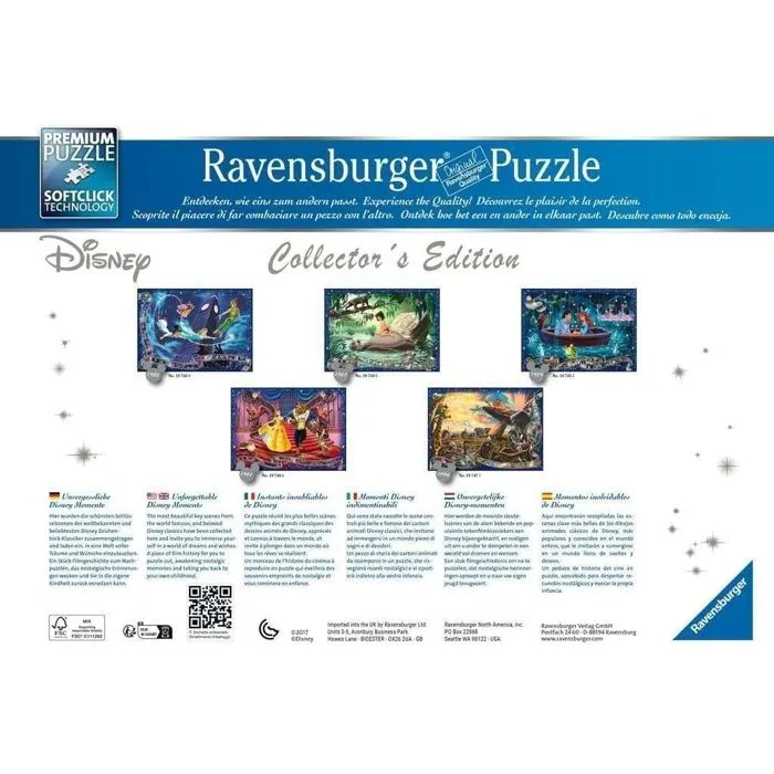 Puzzle 1000 pièces - RAVENSBURGER - La Belle et la Bête - Thème Cinéma - Difficulté Moyenne-3