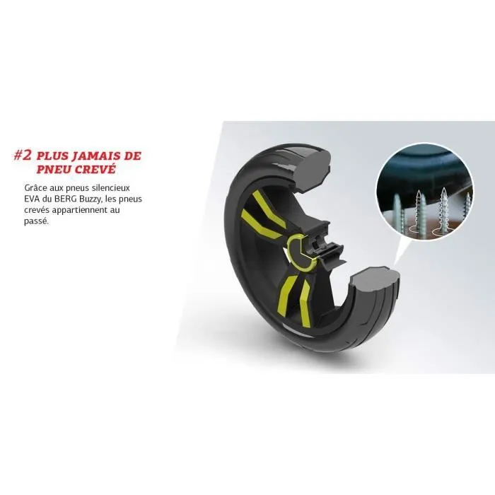 Kart à pédales Buzzy Bloom - BERG - Jaune - 4 roues - Pour enfants de 2 à 5 ans-3