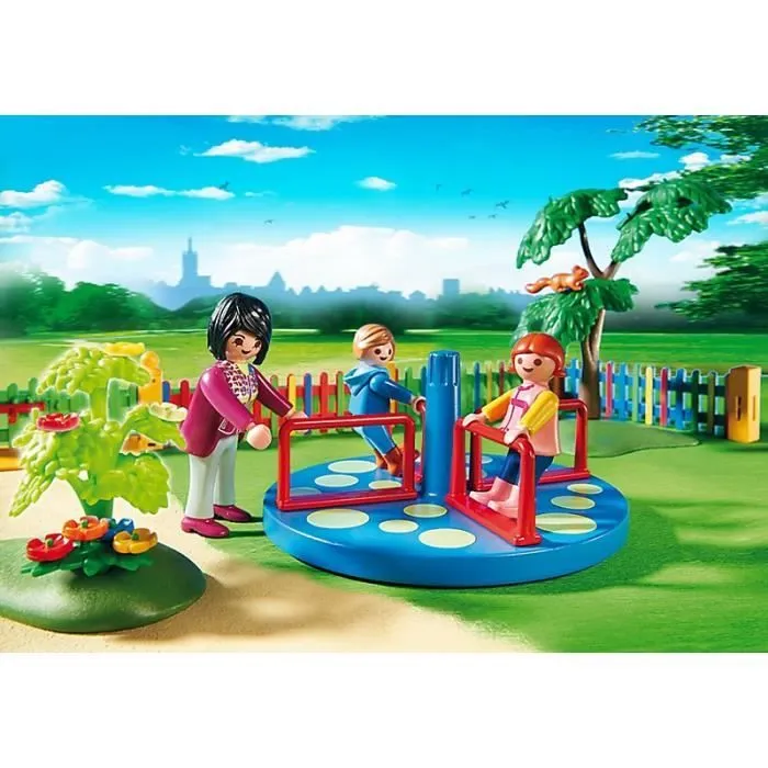PLAYMOBIL 5568 - City Life - Square pour Enfants avec Jeux-4