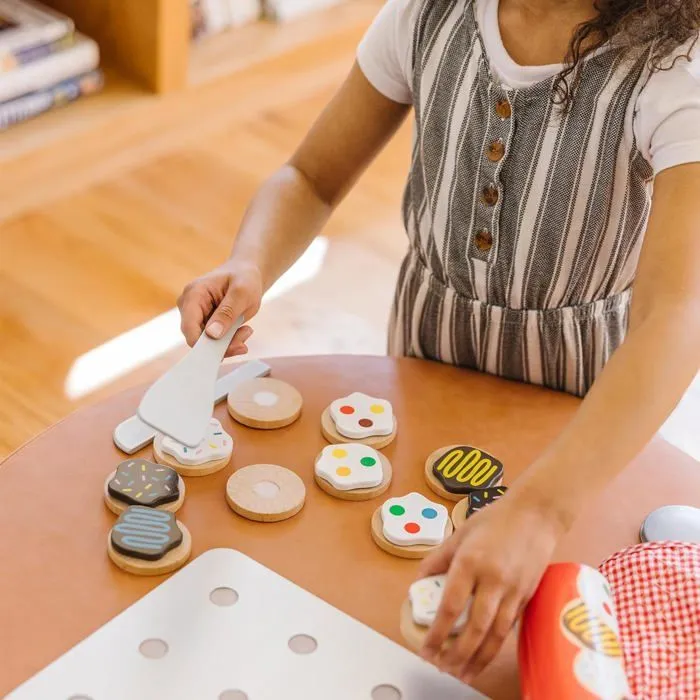 Jeu en bois pour trancher et faire cuire des biscuits - MELISSA & DOUG - Mixte - A partir de 3 ans-3