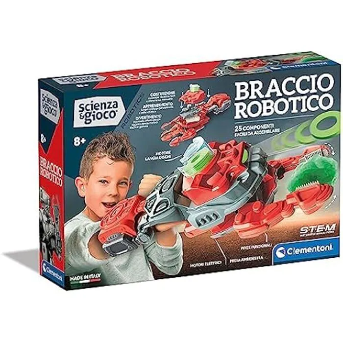 Robot Mécanique - Clementoni - Science Robotics - Armure de Bras - Jeu Scientifique 8 Ans-0