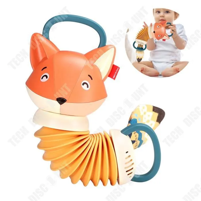 TD® Fox accordéon garçons et filles de 1 an capacité d'exercice pour développer des instruments de musique pour bébé apaiser les jou-0