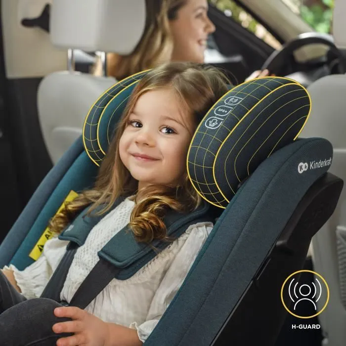 Siège auto i-Size 40-105 cm - KINDERKRAFT I-GUARD - Siège pivotant 360° - Inclinable - Face et dos à la route - Bourgogne-2