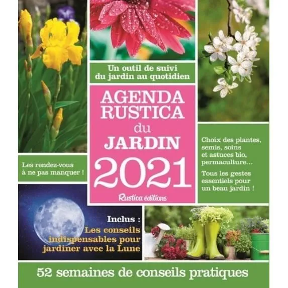 Agenda Rustica - Edition 2021 - Format 14,8 x 21 (A5) - Grille 1 semaine sur 2 pages-0