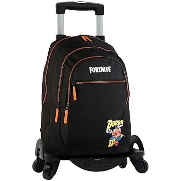 Sac à Dos Scolaire - FORTNITE - Durrr + Chariot Toybags - 4 Roues Pivotantes - Mixte Enfant - 40x30x20 cm-0