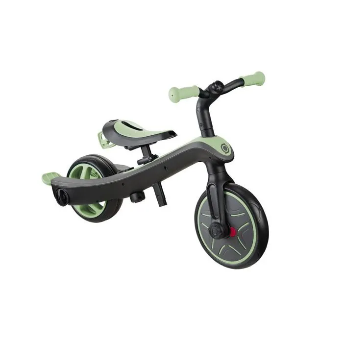 Globber - Tricycle évolutif pour bébé EXPLORER 4 en 1 - Vert Sauge-2