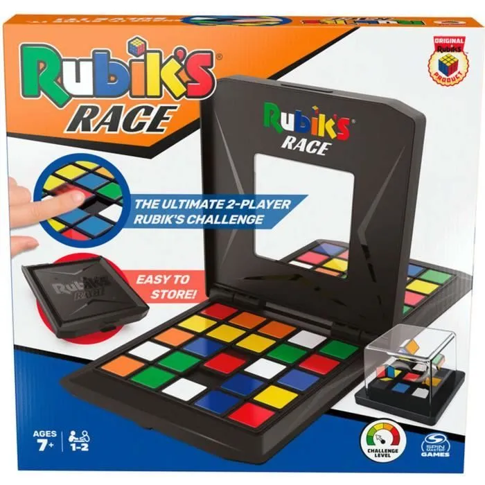 Jeu de course - SPIN MASTER - Rubik's cube - 60 pièces - Multicolore - Intérieur-1