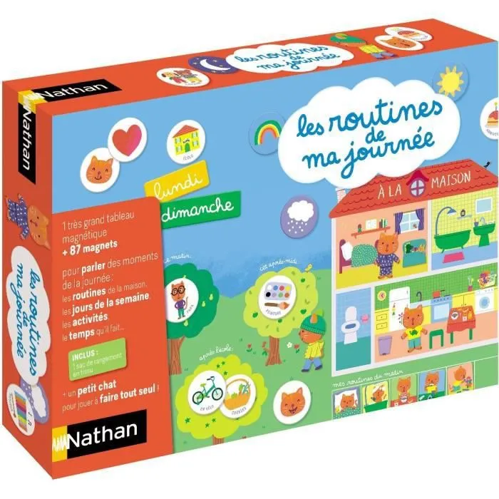 Nathan Les routines de ma journée, calendrier magnétique-2
