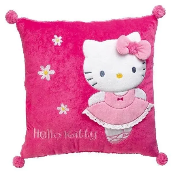 Fun House Hello Kitty coussin carre 35 x 35 cm pour enfant-0