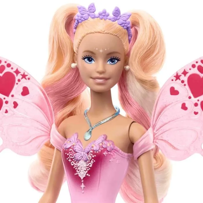 Poupée Barbie Fée-Ailes Et Tenue Avec Changement De Couleur-2