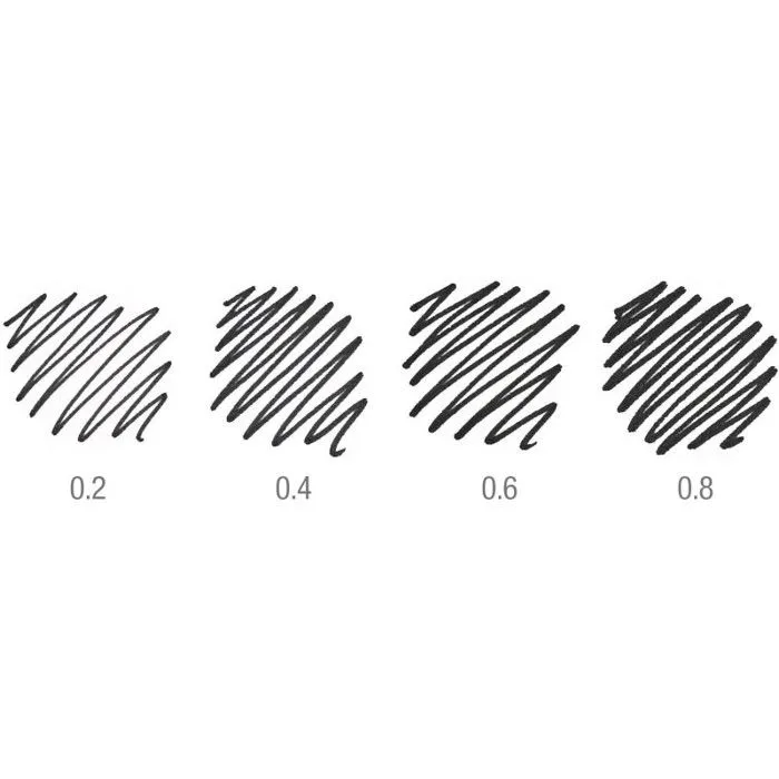 Feutre fin - Faber-Castell - ECCO PIGMENT - Noir - Pack de 4 - Pointe fine-1