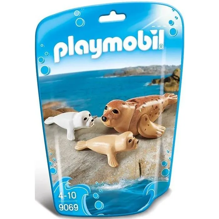 PLAYMOBIL 9069 - Family Fun - Phoque et ses Petits - l'Aquarium-0