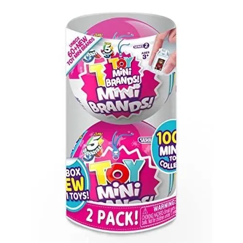 5 SURPRISE TOY MINI BRANDS SERIE 2 CAPSULE A COLLECTIONNER PACK DE 2-0