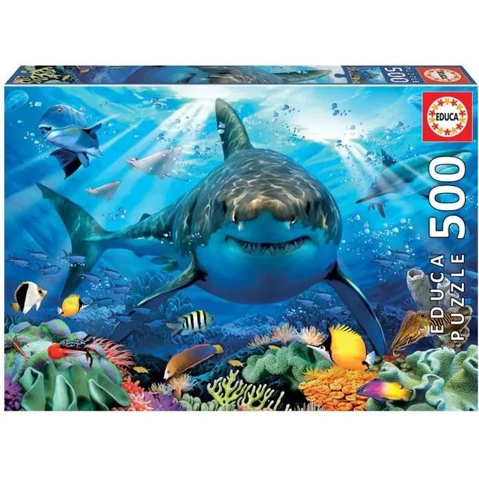 Puzzle Animaux - EDUCA - 500 pièces - Assemblage simple et sûr-0