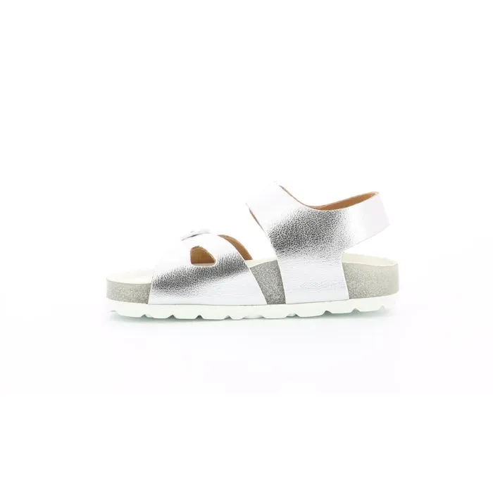 Sandales - KICKERS - Sunkro - Argent - Confort optimal - Fermeture scratch-3