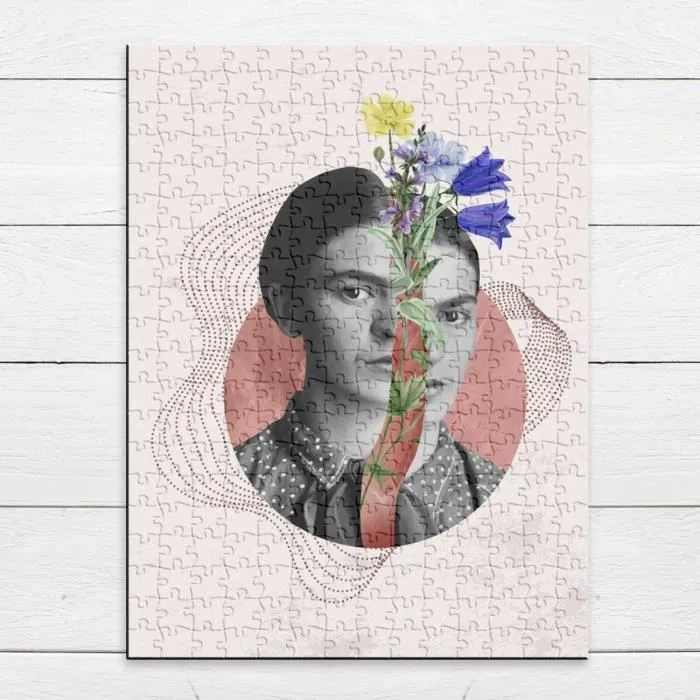 Puzzle Classique 280 pièces Femme Fleurit Collage Art Surréalisme Fleurs-3