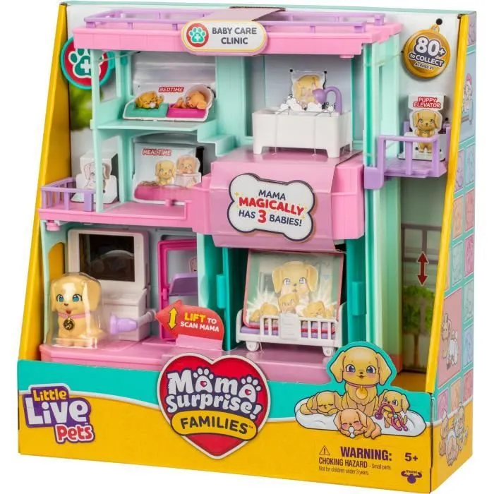 Clinique vétérinaire - LITTLE LIVE PETS - Mama Surprise - Accessoires inclus - Naissance magique-1