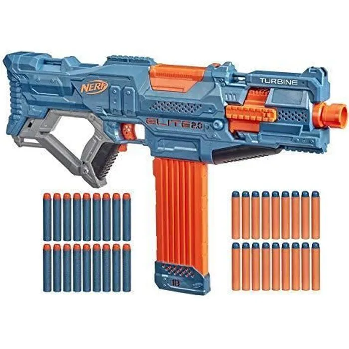 Pistolet à flechettes - NERF - Elite 2.0 Turbine CS-18 - 36 fléchettes - Tirs motorisés-0