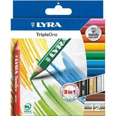 Crayon de couleur triple one d6.25mm - Étui de 12-0