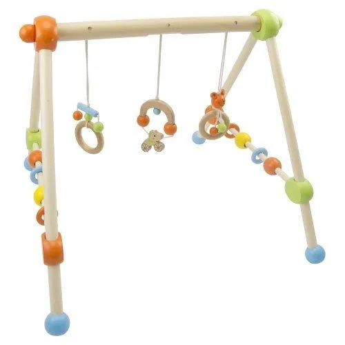 Portique en Bois - Bieco - HOLZ GYM 2012 - Multicolore - Mixte - Bois-0